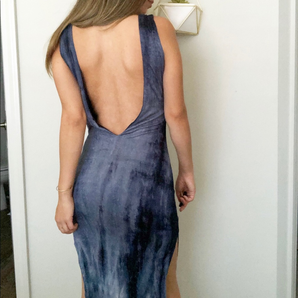 Tie dye midi dress